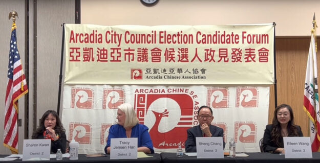 Sharon Kwan participating the candidates forum