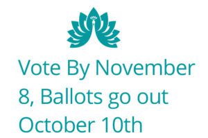 Vote by November 8th announcement